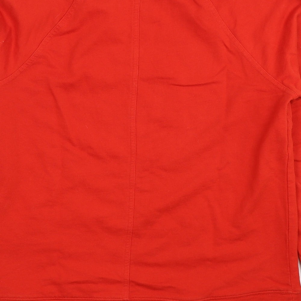 NEXT Womens Red Cotton Pullover Sweatshirt Size 8 Pullover