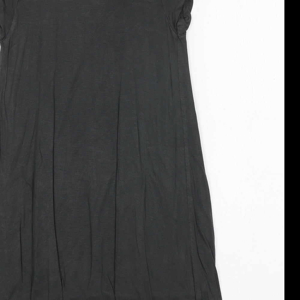Sergent Major Girls Grey Polyester A-Line Size 7 Years Round Neck Button
