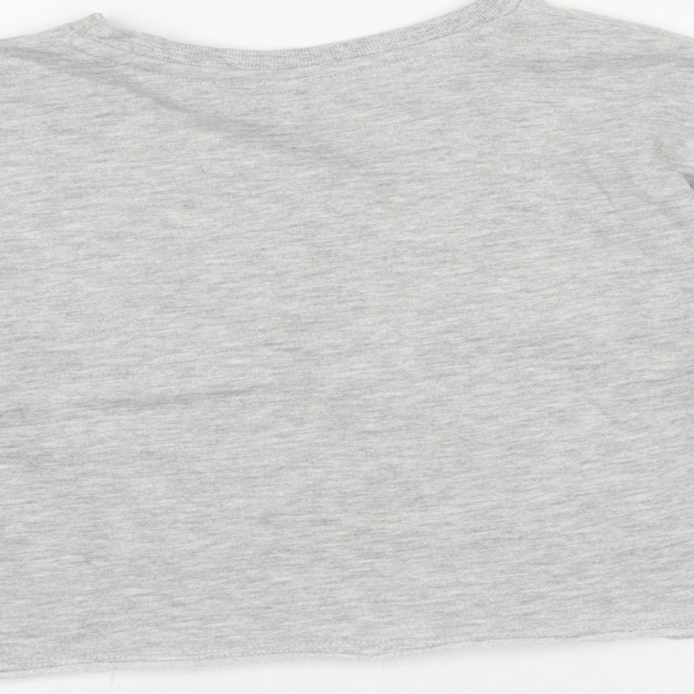 Matalan Girls Grey Viscose Pullover Sweatshirt Size 6 Years Pullover - Bonjour