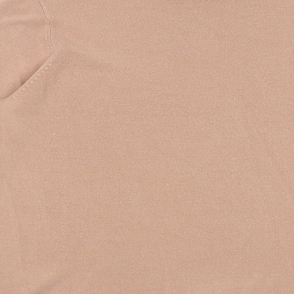 Marks & Spencer Womens Pink Round Neck Acrylic Pullover Jumper Size 14