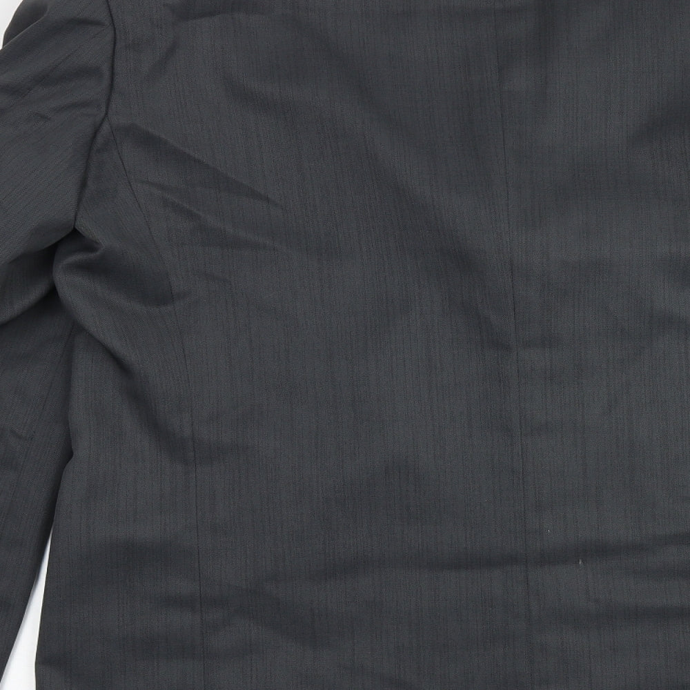 zantos Mens Grey Polyester Jacket Suit Jacket Size 44 Regular