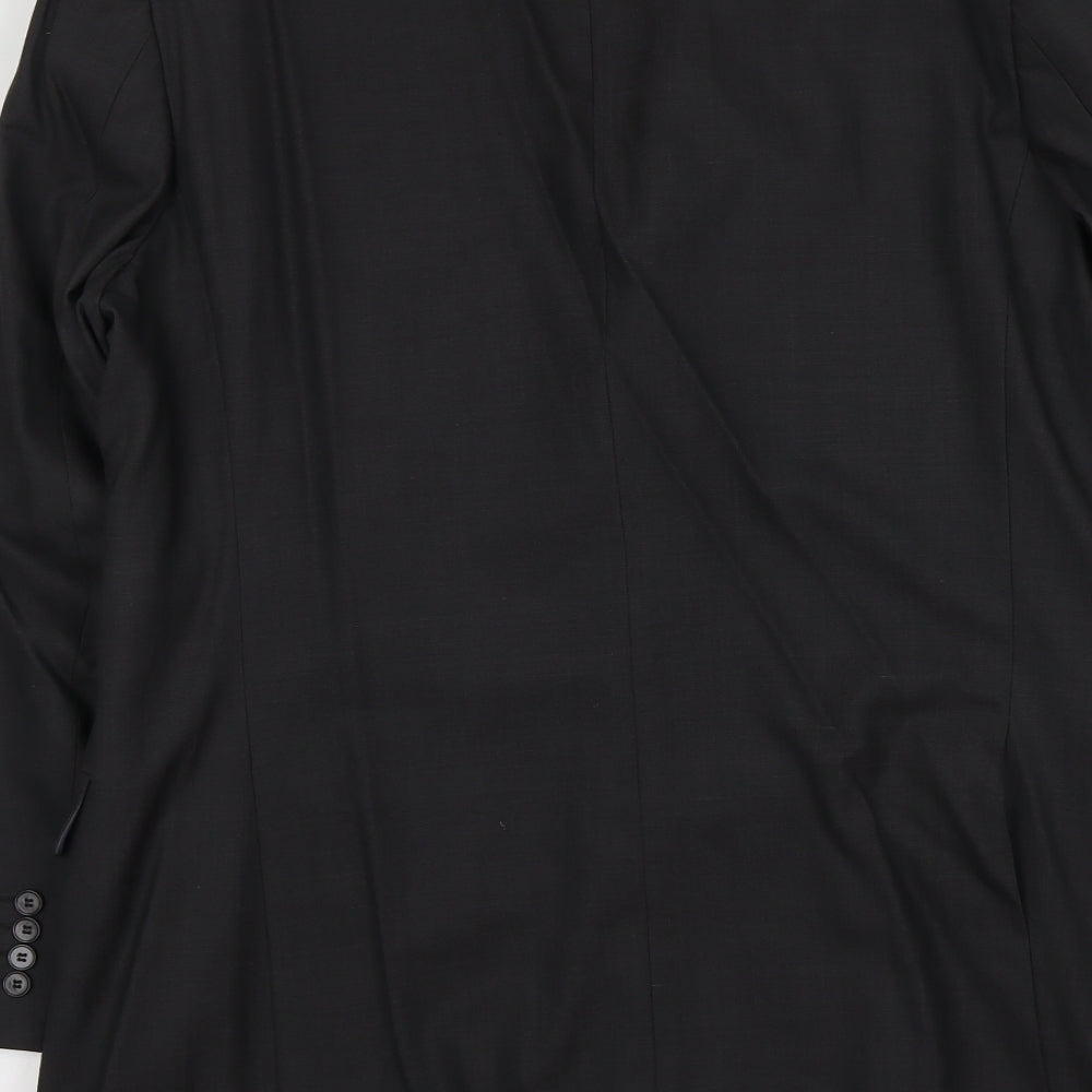 Marks & Spencer Mens Grey Wool Jacket Suit Jacket Size L Regular