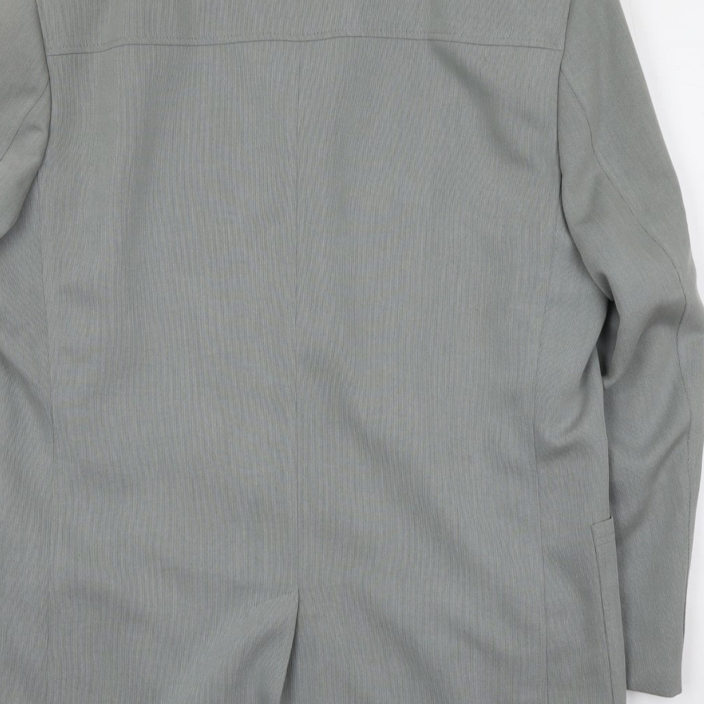REMUS Mens Grey Polyester Jacket Suit Jacket Size M Regular