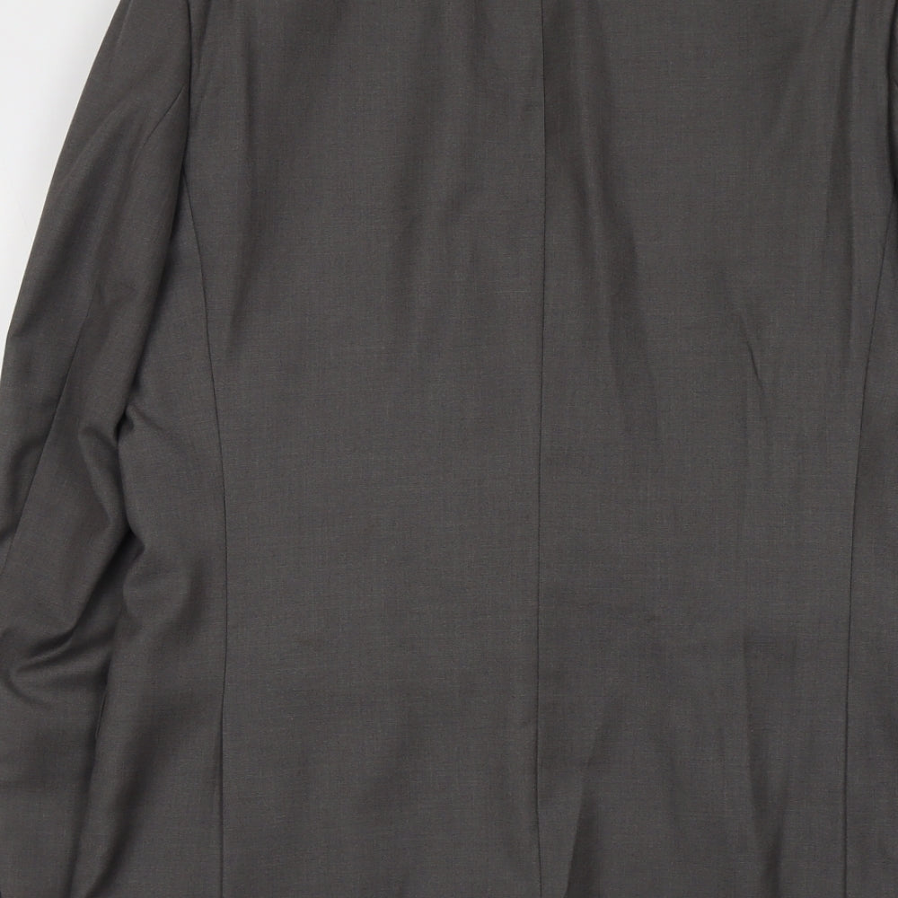 Burton Mens Grey Polyester Jacket Suit Jacket Size M Regular