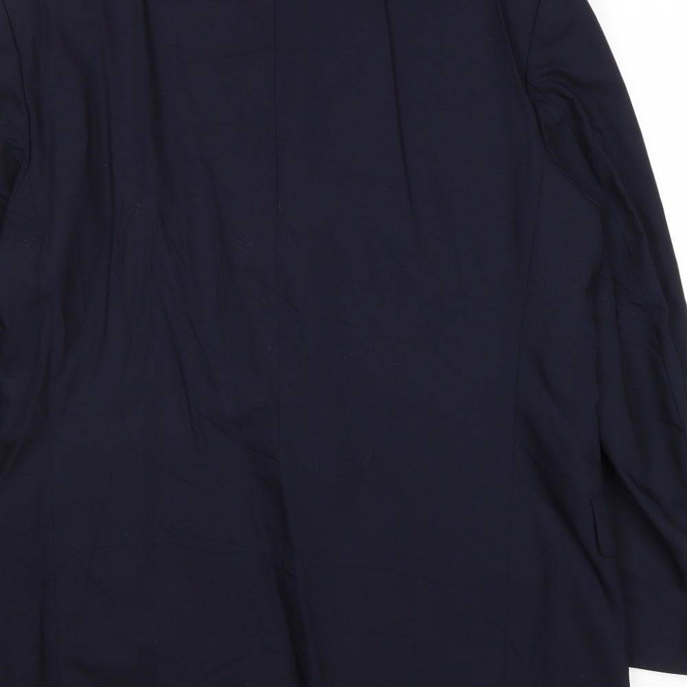 Woolmark Mens Blue Wool Jacket Suit Jacket Size 40 Regular