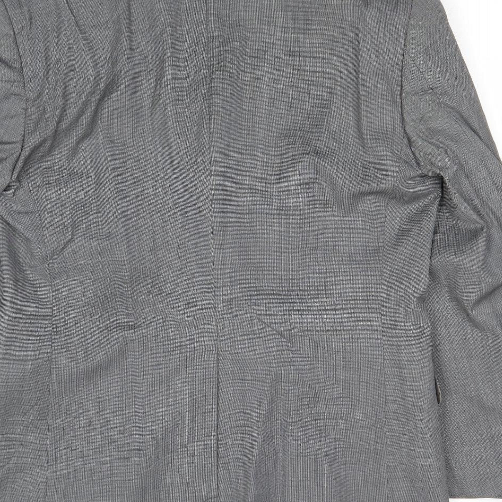 Marks & Spencer Mens Grey Wool Jacket Suit Jacket Size 38 Regular
