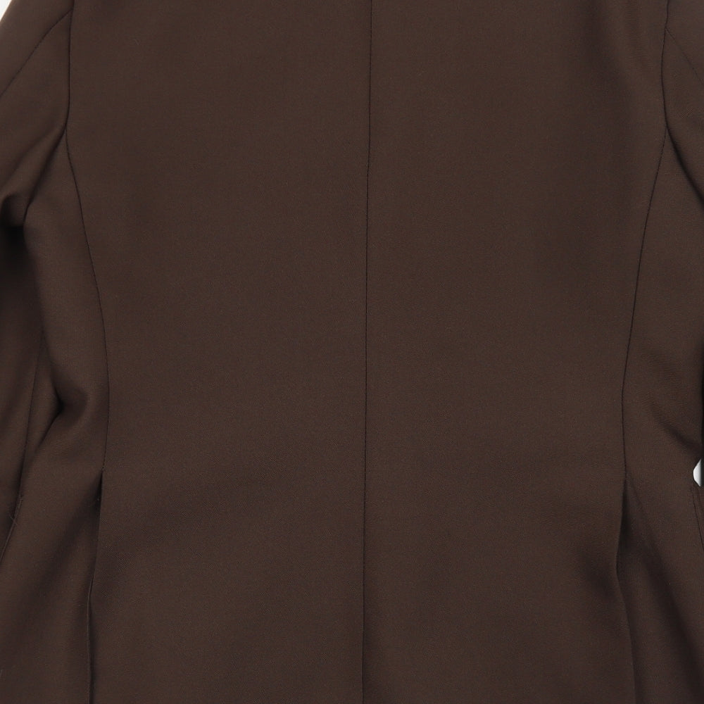 Foster Mens Brown Polyester Jacket Blazer Size 40 Regular