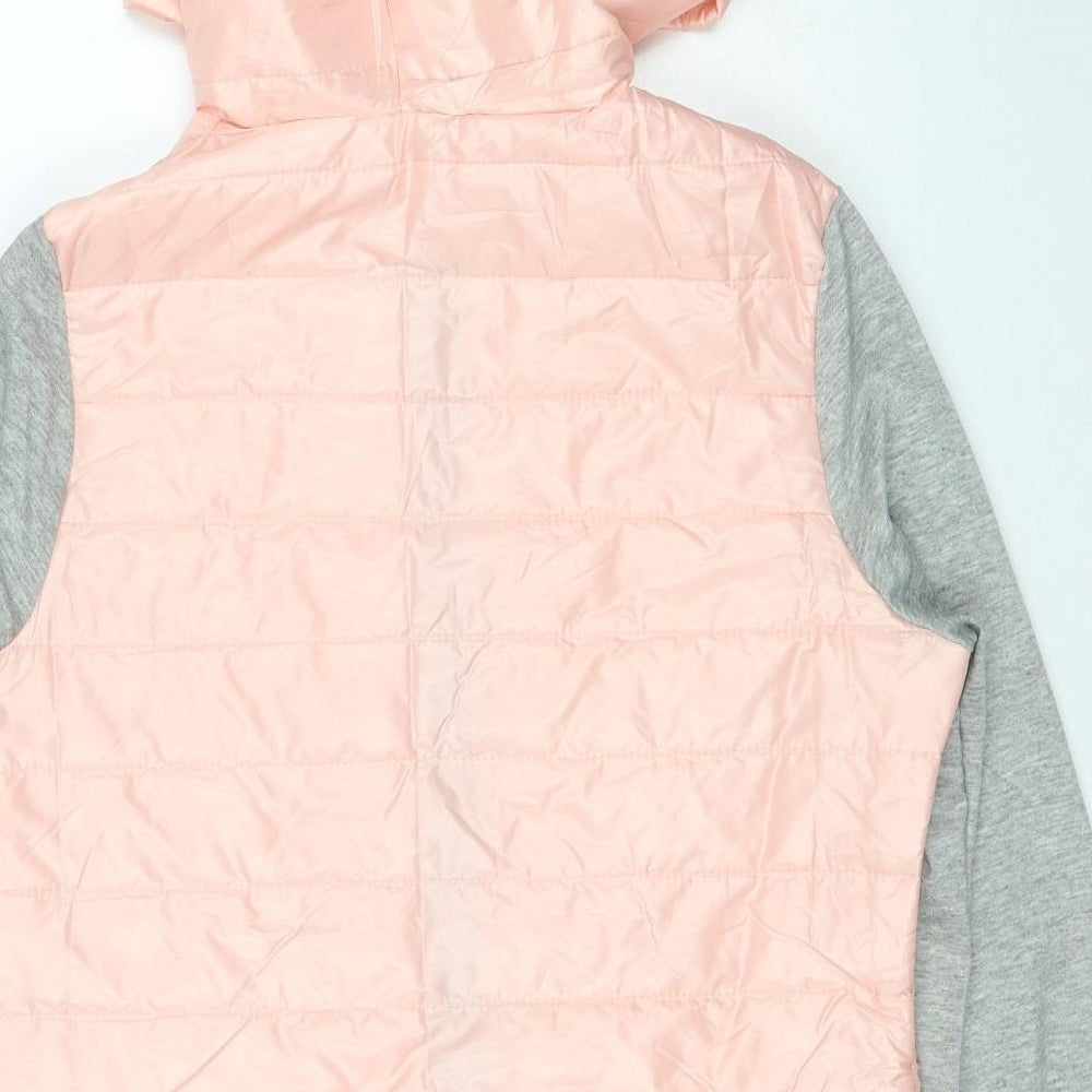 Overmal Womens Pink Rain Coat Coat Size XL Zip