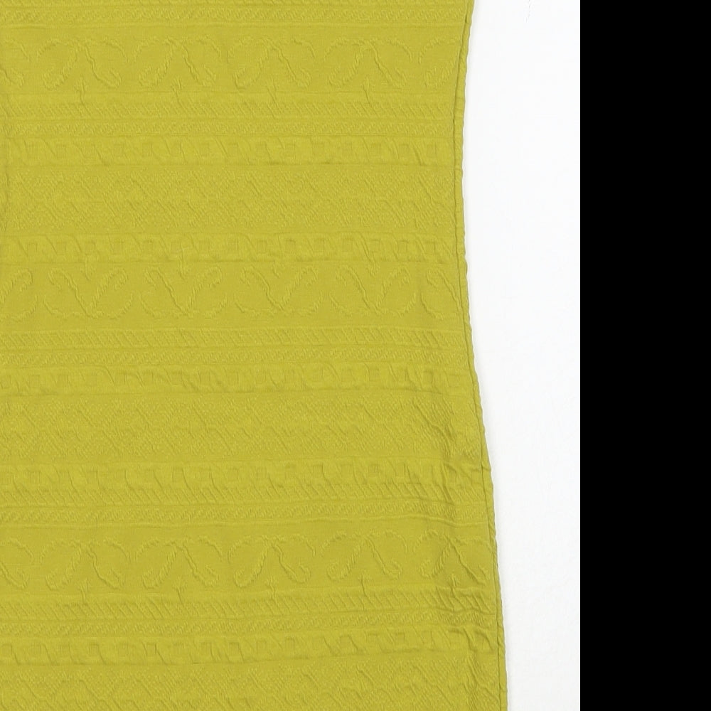 Atmosphere Womens Green Polyester Basic Blouse Size 14 Off the Shoulder - Textured
