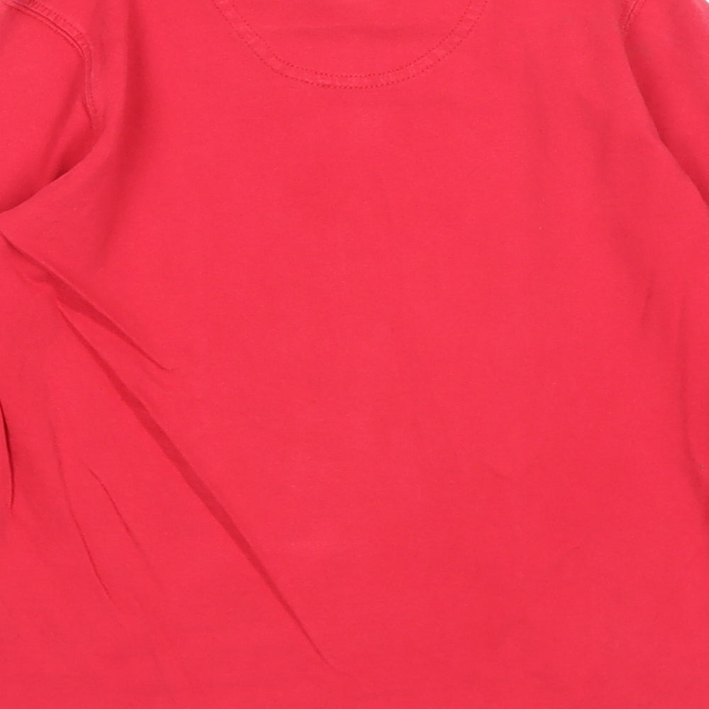 Milkshake Boys Red Cotton Pullover T-Shirt Size 5 Years Round Neck Pullover