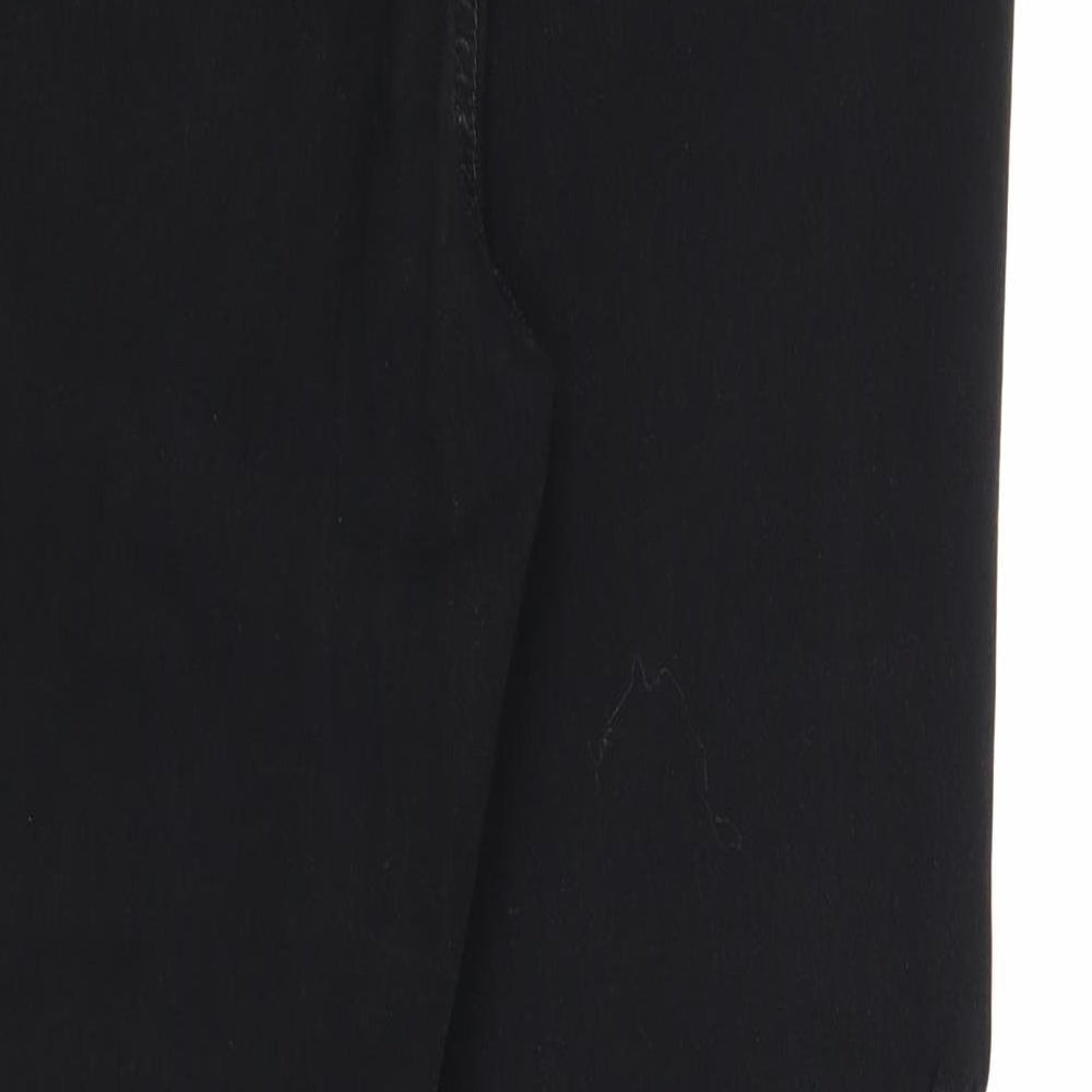 Miso Womens Black Viscose Trousers Size 18 Regular