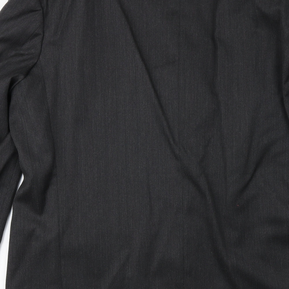Horne Brothers Mens Grey Polyester Jacket Suit Jacket Size 44 Regular