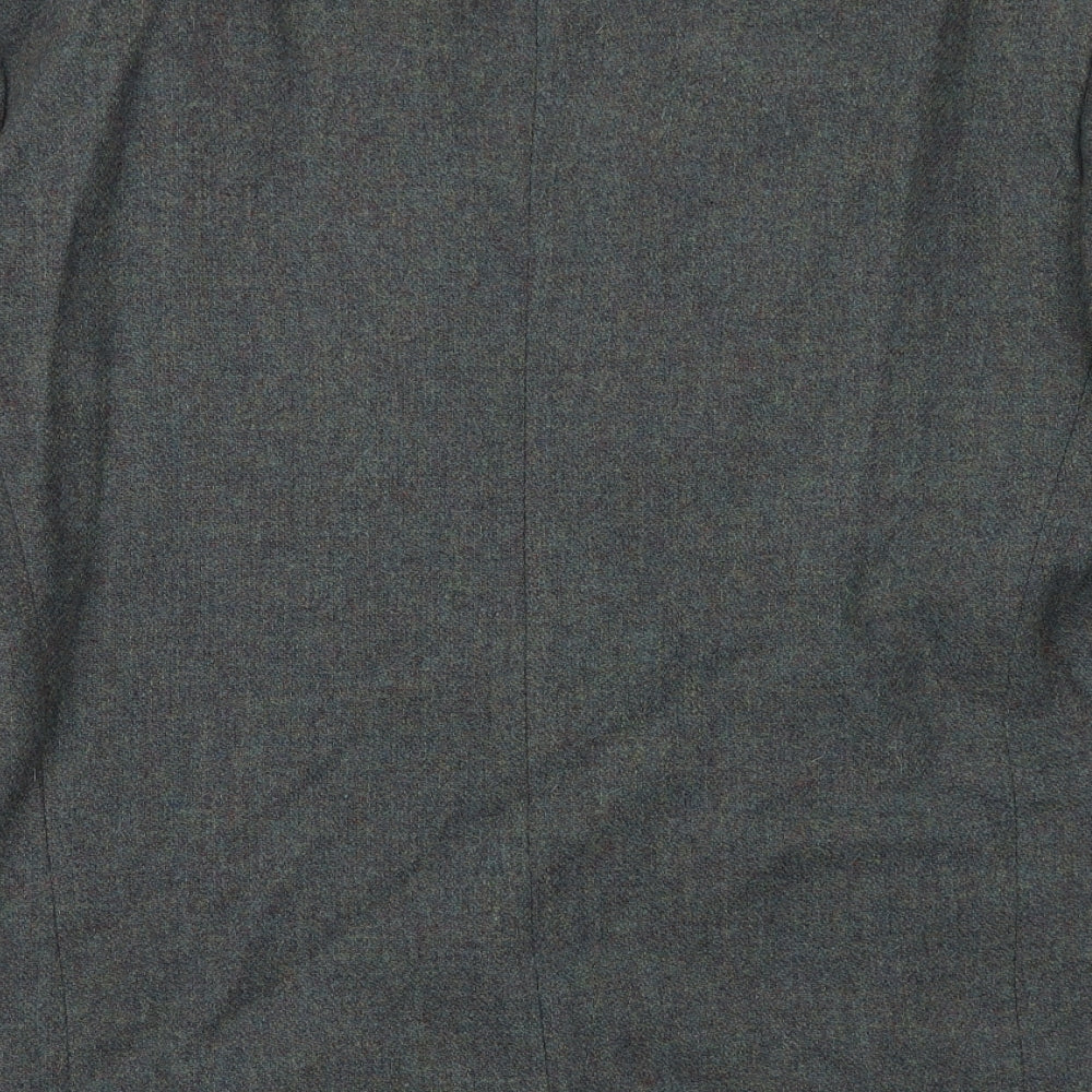 BHS Mens Grey Wool Jacket Blazer Size 38 Regular