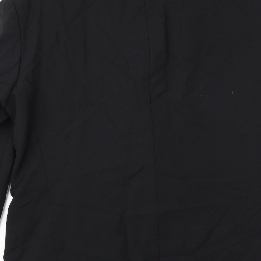 Canada Mens Black Polyester Jacket Suit Jacket Size 44 Regular