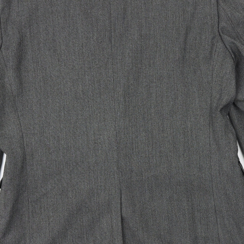 NEXT Mens Grey Polyester Jacket Suit Jacket Size 40 Regular
