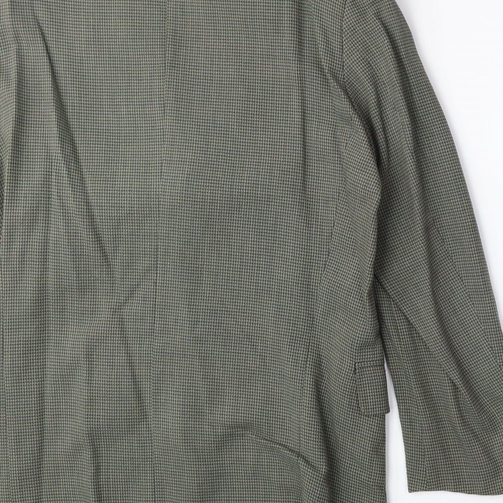 Marks & Spencer Mens Green Cotton Jacket Suit Jacket Size M Regular