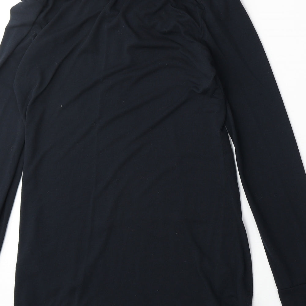 Preworn Womens Blue Polyester Pullover Sweatshirt Size M Pullover