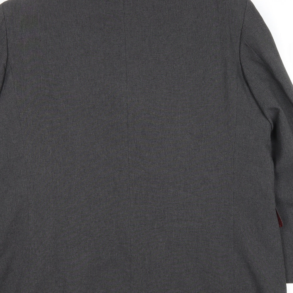 Douglas Mens Grey Polyester Jacket Blazer Size 44 Regular