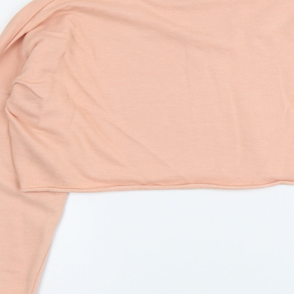 Missguided Womens Pink Polyester Pullover Sweatshirt Size 8 Pullover