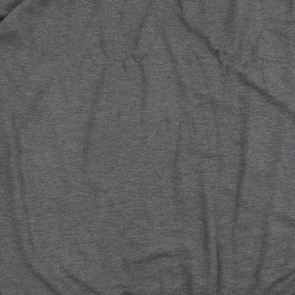 Yessica Womens Grey Round Neck Polyester Pullover Jumper Size L