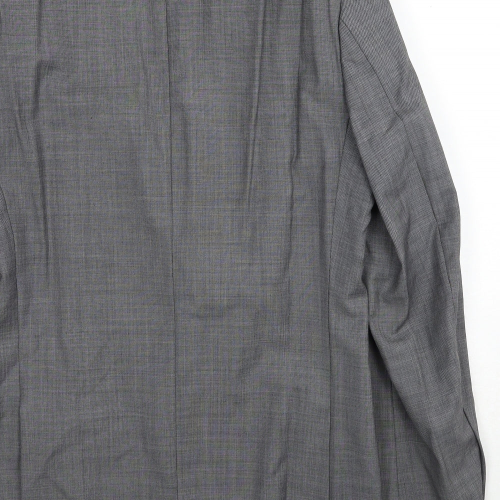 Marks & Spencer Mens Grey Wool Jacket Suit Jacket Size M Regular