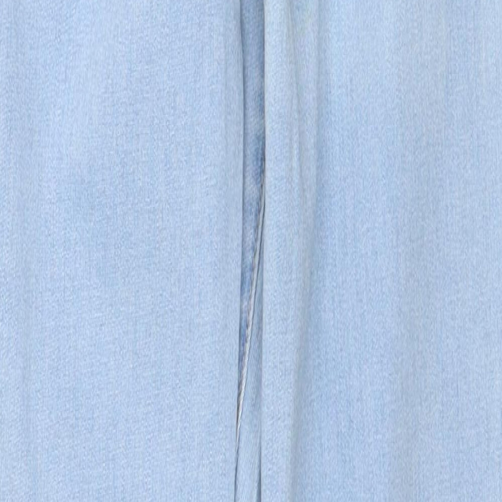 PacSun Womens Blue Cotton Straight Jeans Size 25 in Regular Zip