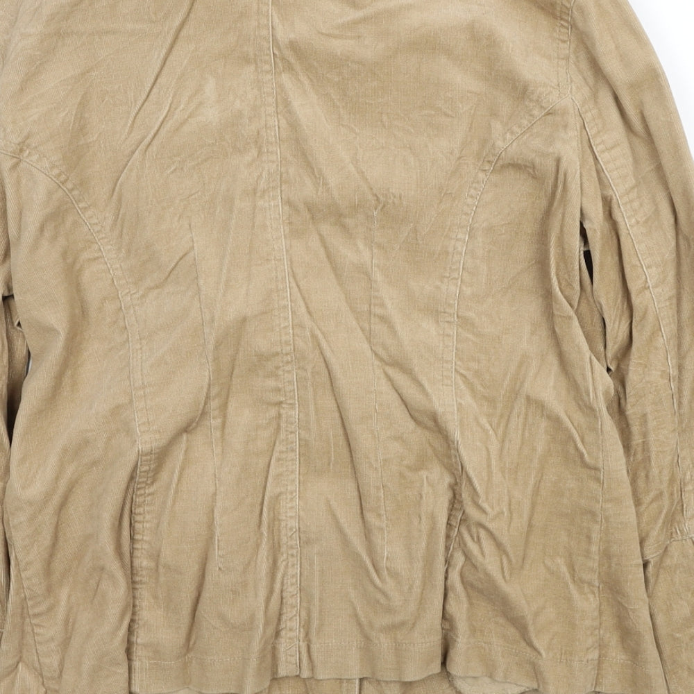 TCM Womens Beige Jacket Blazer Size 12 Button