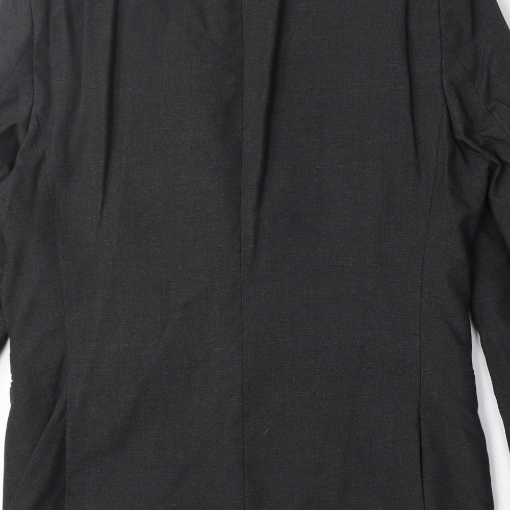 NEXT Mens Grey Polyester Jacket Suit Jacket Size 40 Regular