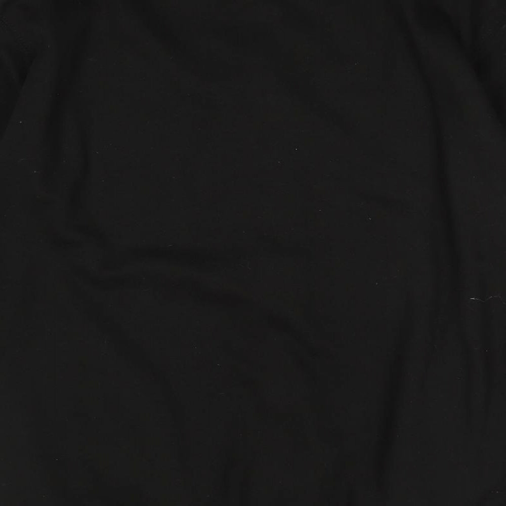 Just Hoods Mens Black Polyester Full Zip Sweatshirt Size L Zip - Pockets
