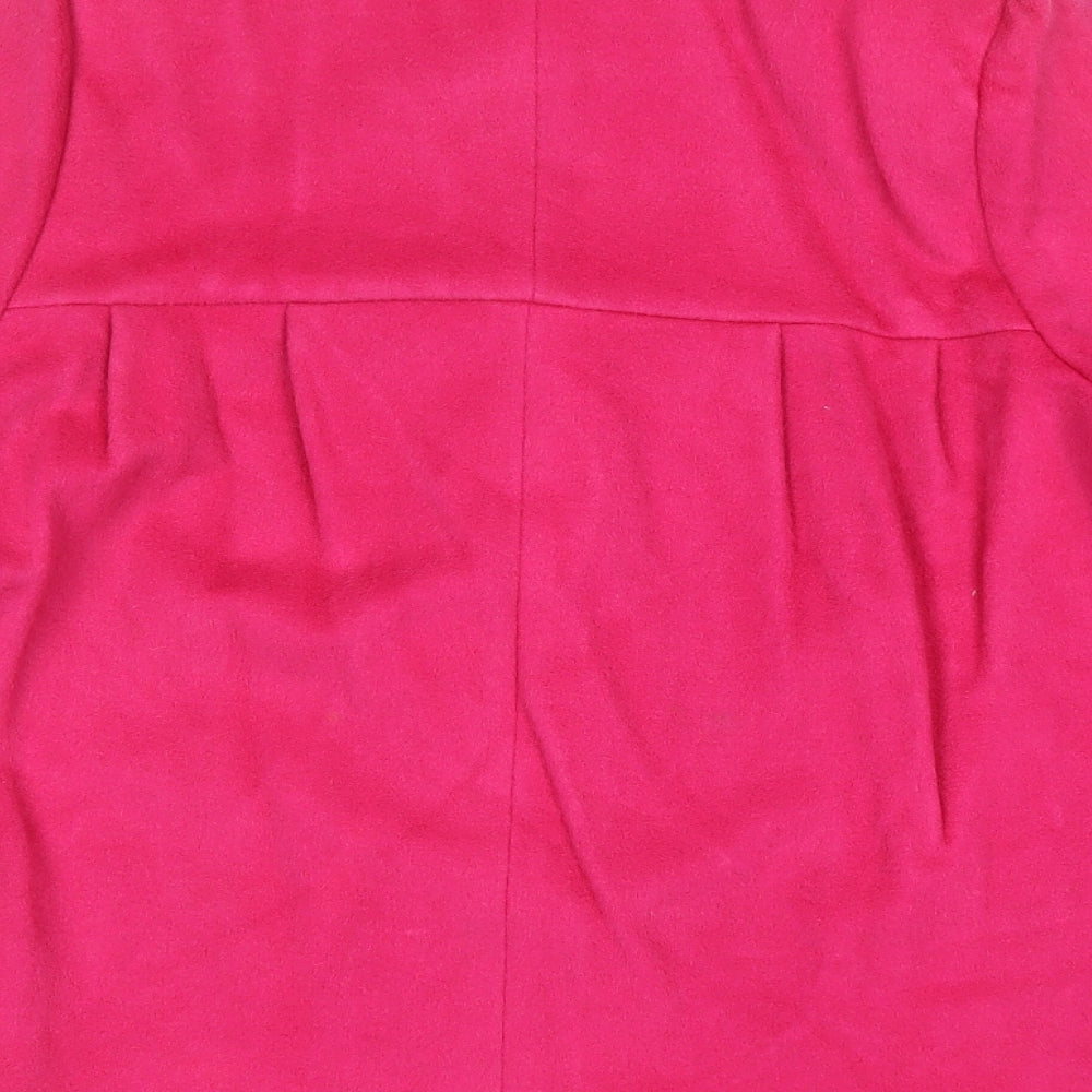 Miss Selfridge Womens Pink Jacket Size 12 Button