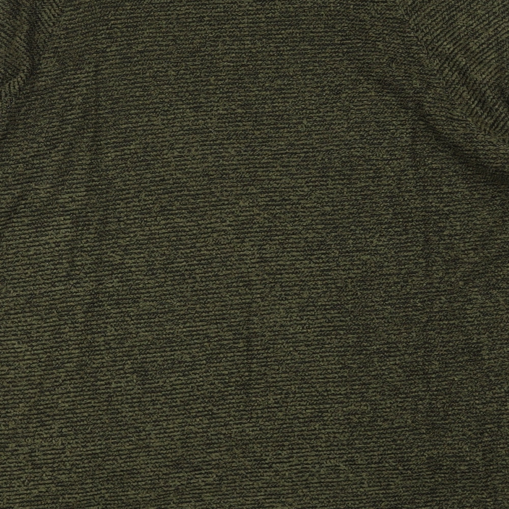 Decoy Womens Green High Neck Acrylic Pullover Jumper Size S