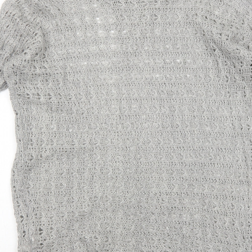 Atmosphere Womens Grey Round Neck Acrylic Pullover Jumper Size 12