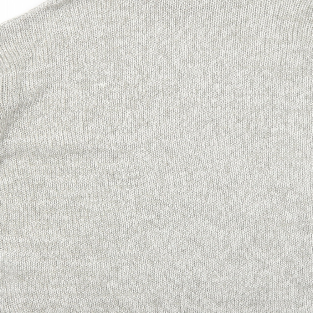 New Look Womens Beige High Neck Acrylic Pullover Jumper Size S