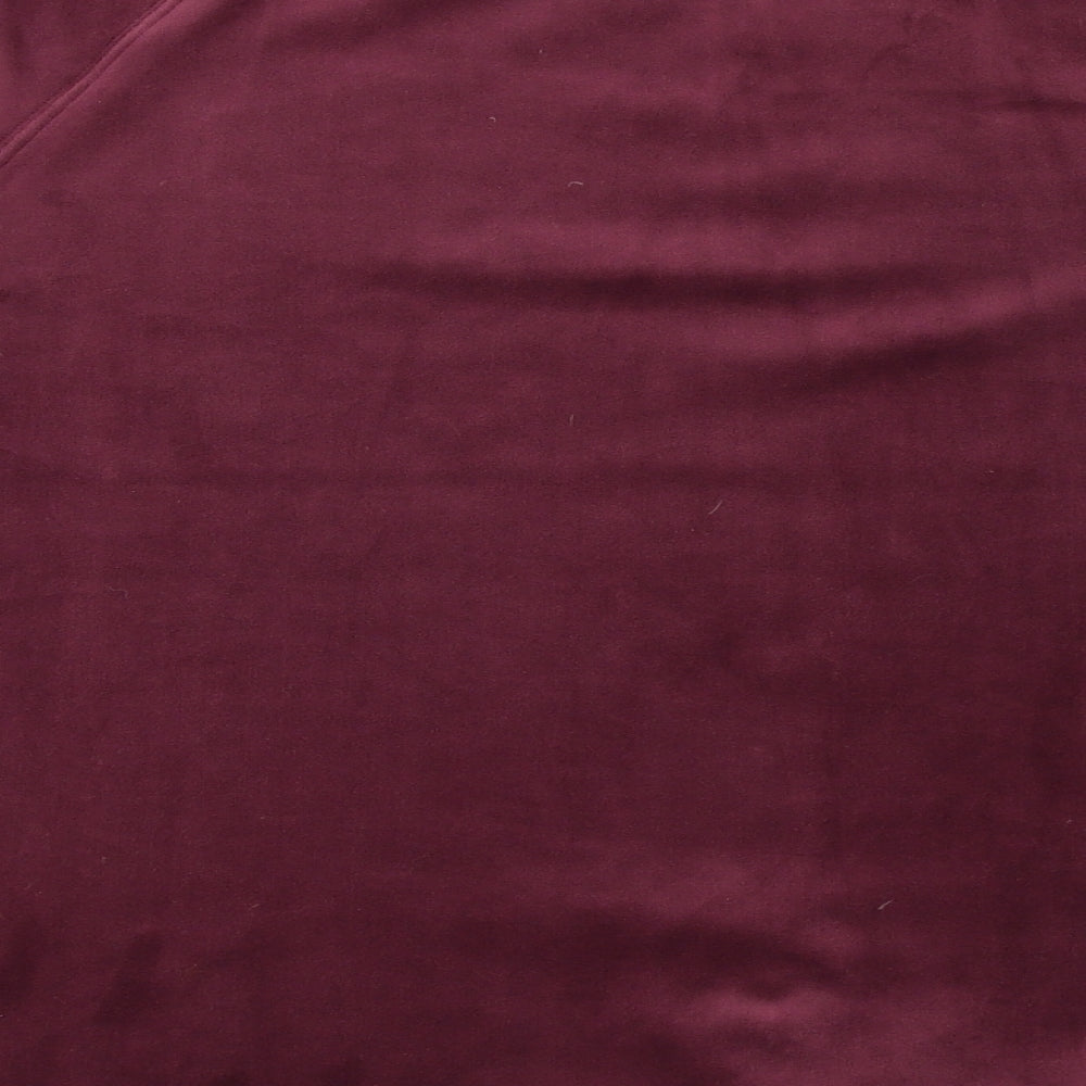 Classics Womens Purple Polyester Pullover Sweatshirt Size 14 Pullover - Drawstring Hem