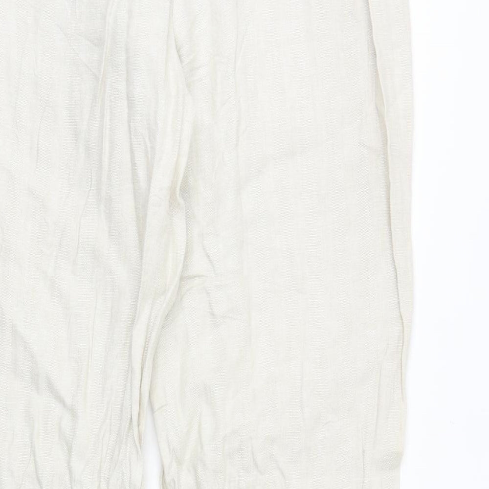 Olsen Womens Beige Polyester Trousers Size 34 in Regular Zip