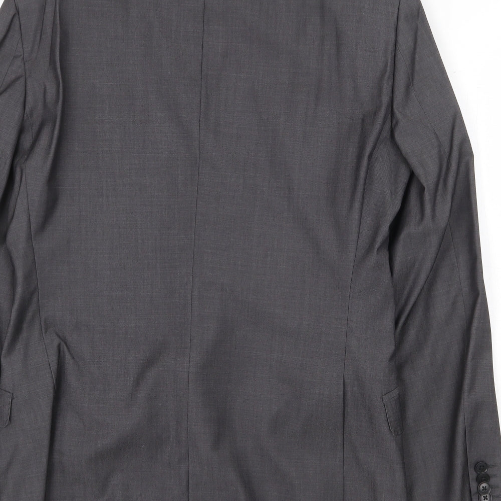 NEXT Mens Grey Wool Jacket Suit Jacket Size 38 Regular
