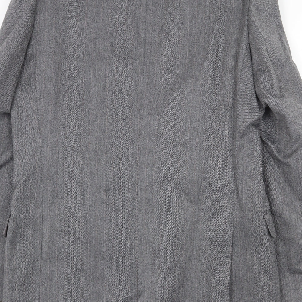 St Michael Mens Grey Wool Jacket Suit Jacket Size 40 Regular