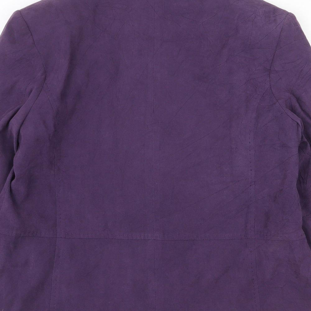 Damart Womens Purple Jacket Size 14 Zip