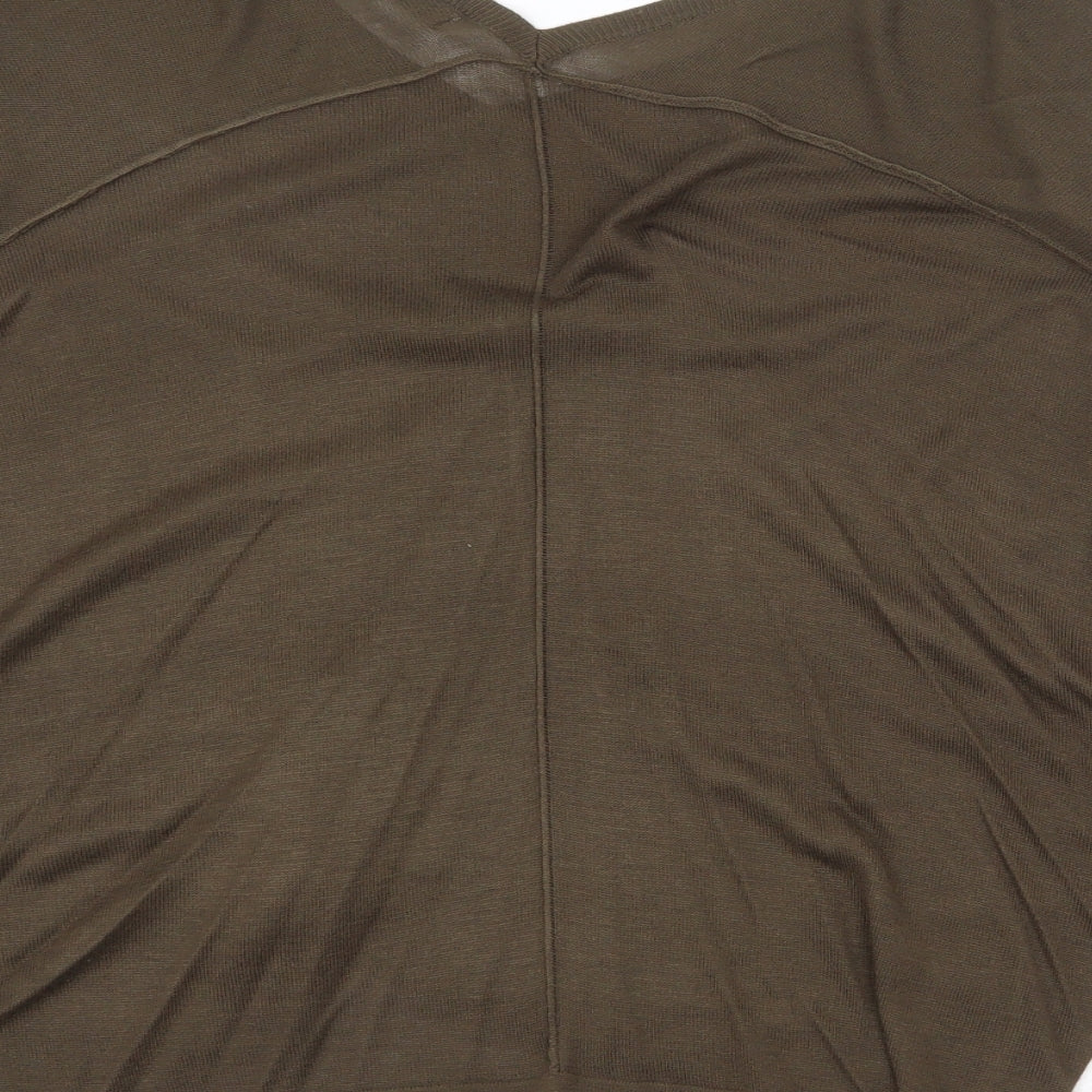 NEXT Womens Green Viscose Basic Blouse Size M V-Neck