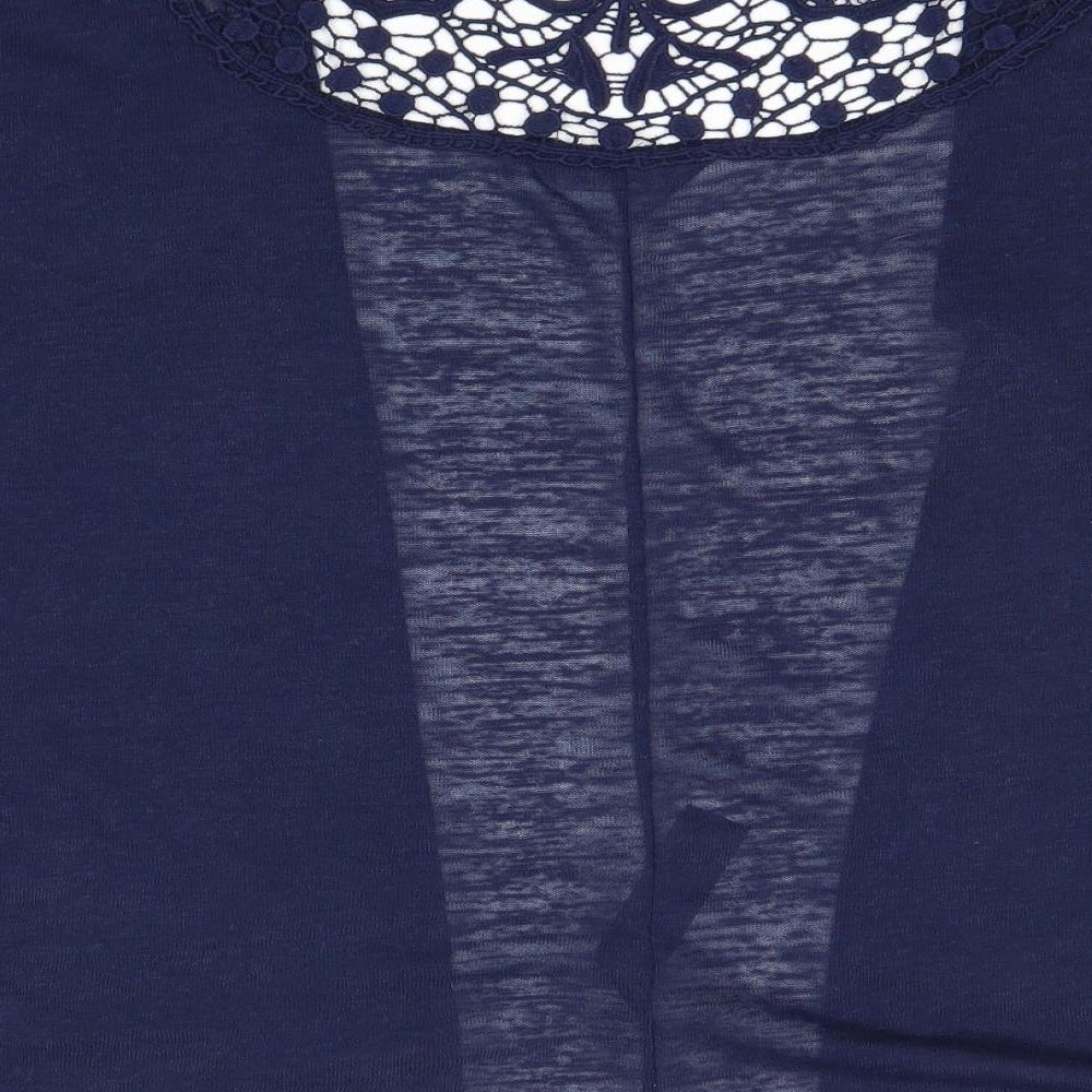 Dorothy Perkins Womens Blue V-Neck Polyester Cardigan Jumper Size S