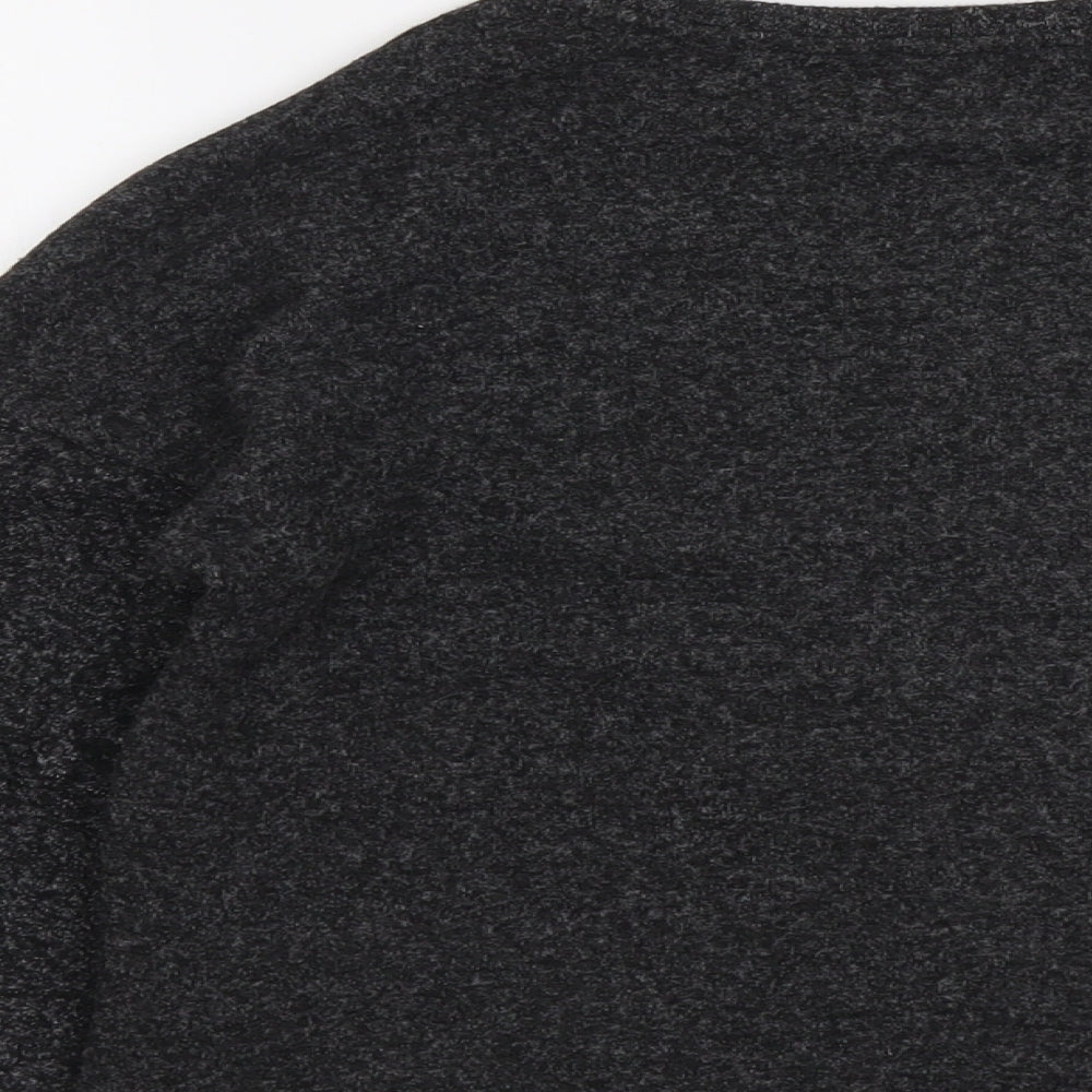 New Look Womens Grey Boat Neck Polyester Pullover Jumper Size S