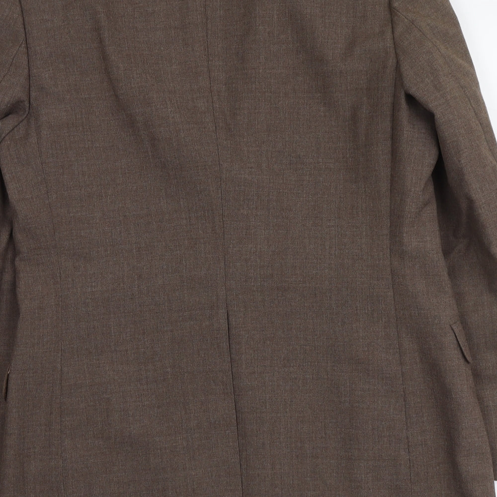 Marks & Spencer Mens Brown Polyester Jacket Suit Jacket Size M Regular