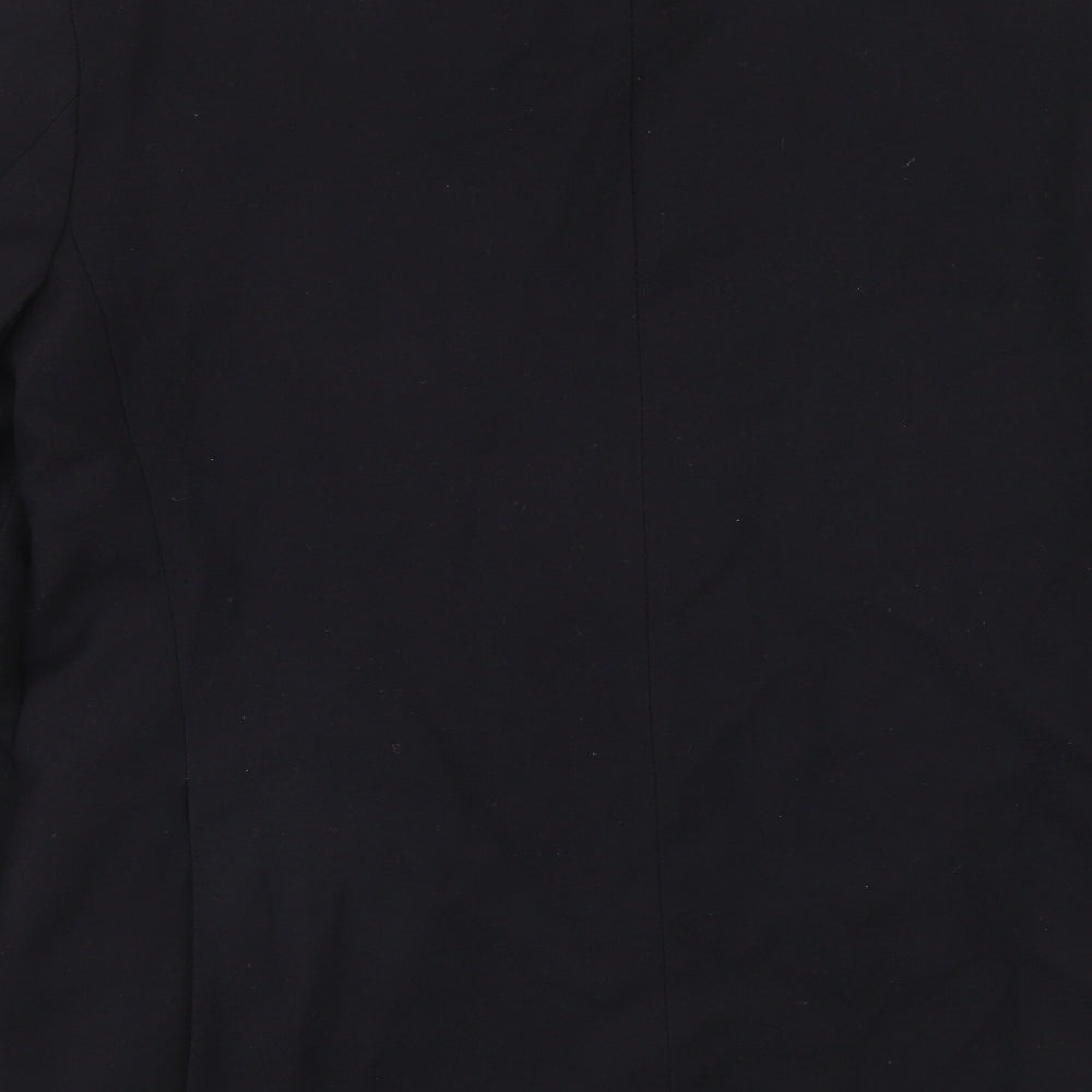 Preworn Mens Blue Polyester Jacket Suit Jacket Size 40 Regular