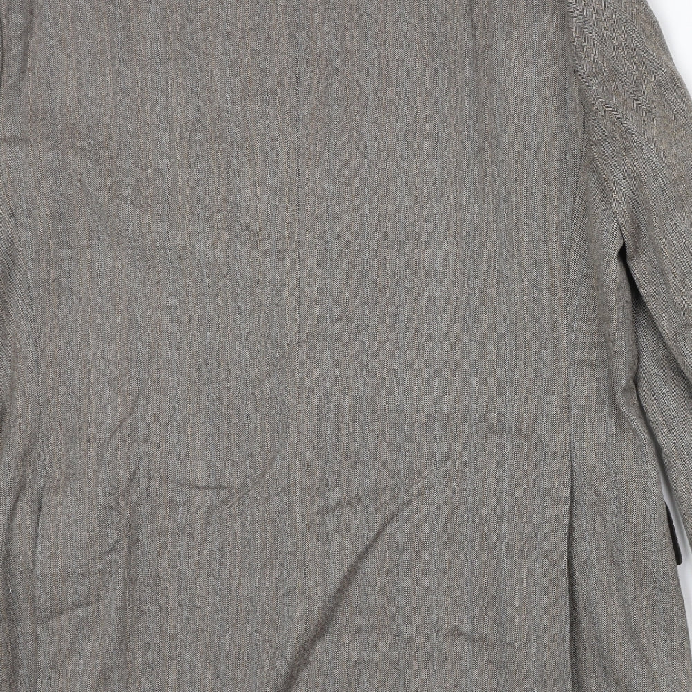 Glennmore Mens Grey Wool Jacket Suit Jacket Size 40 Regular