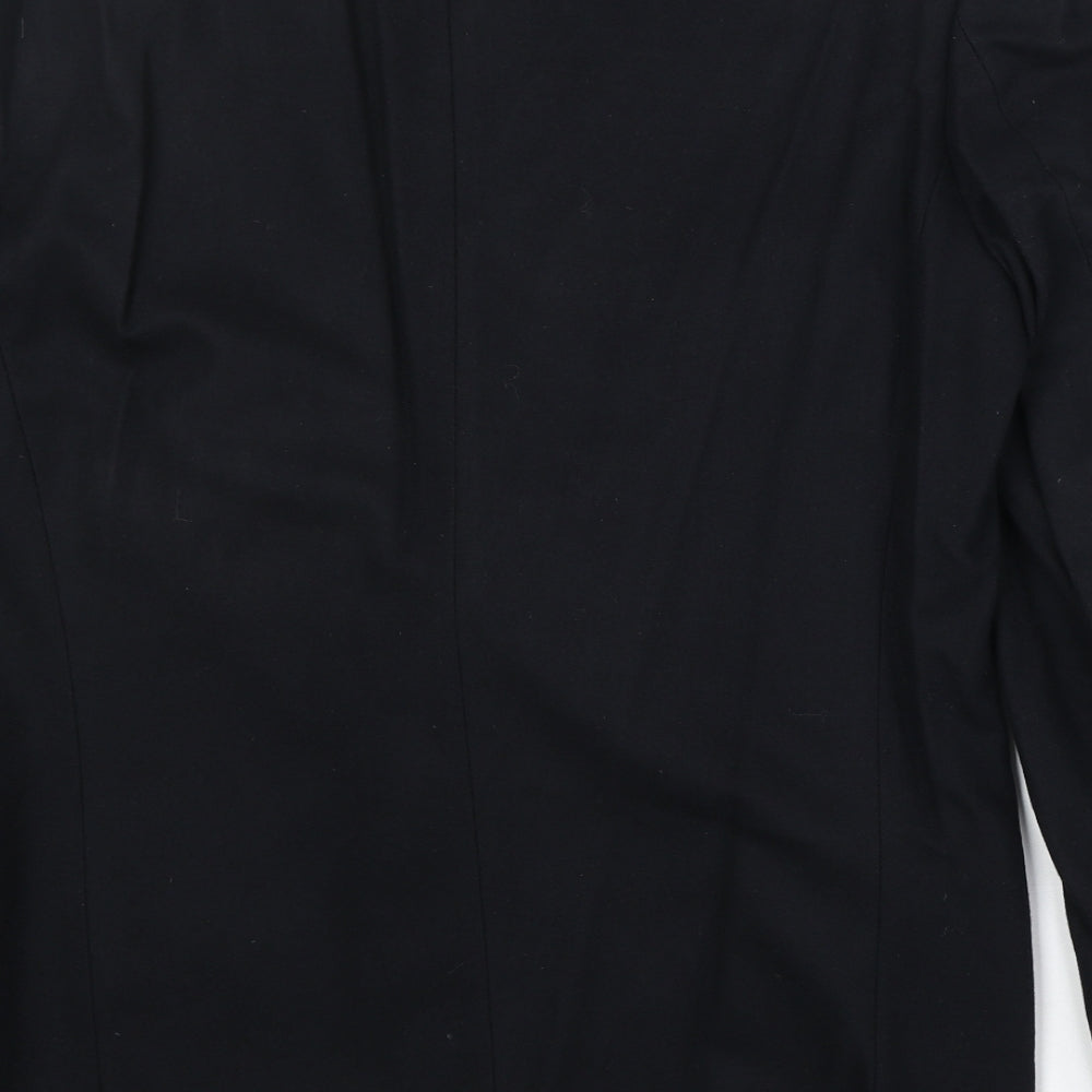 Marks & Spencer Mens Black Wool Jacket Suit Jacket Size 38 Regular