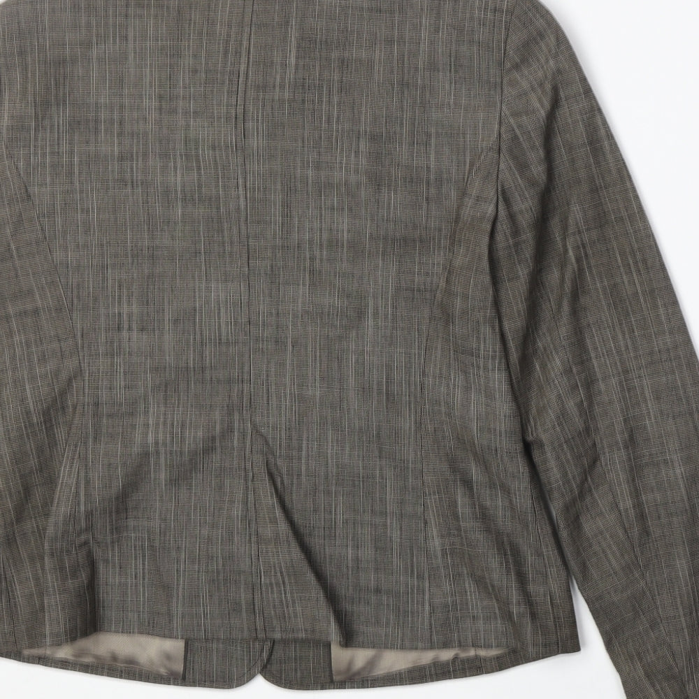 NEXT Womens Grey Jacket Blazer Size 12 Button