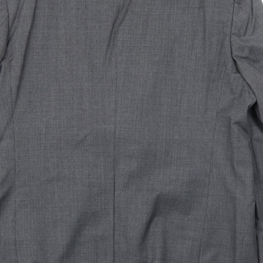 Marks & Spencer Mens Grey Polyester Jacket Blazer Size 42 Regular