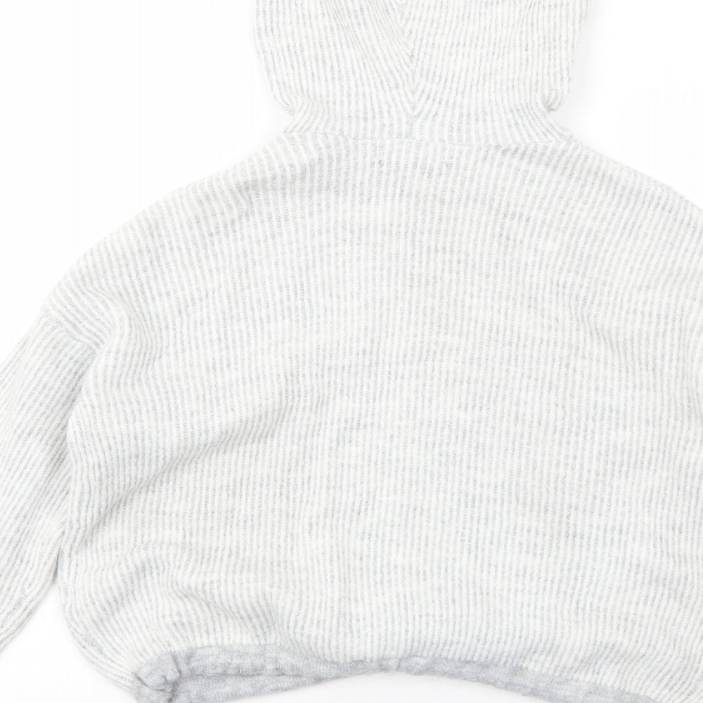 Primark Womens Grey Acrylic Pullover Hoodie Size XS Pullover