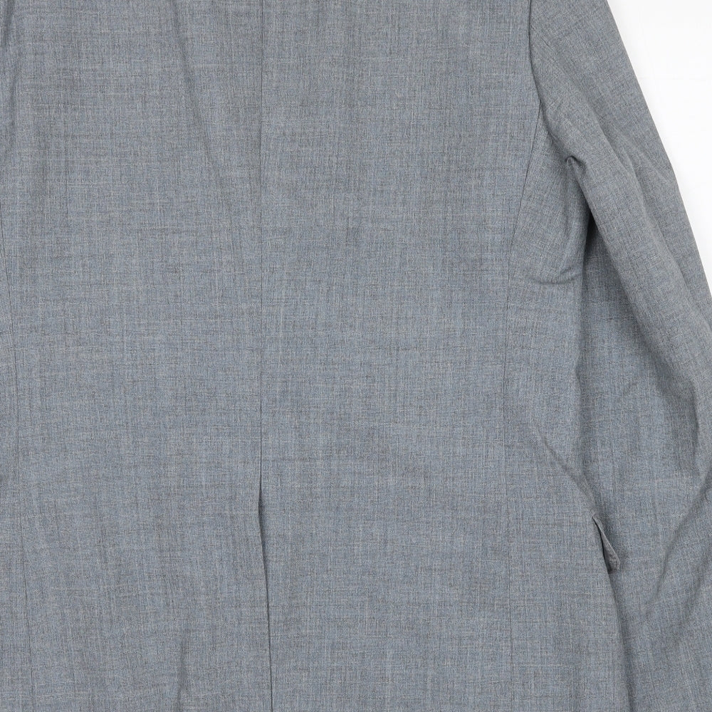 Marks & Spencer Mens Grey Polyester Jacket Suit Jacket Size M Regular