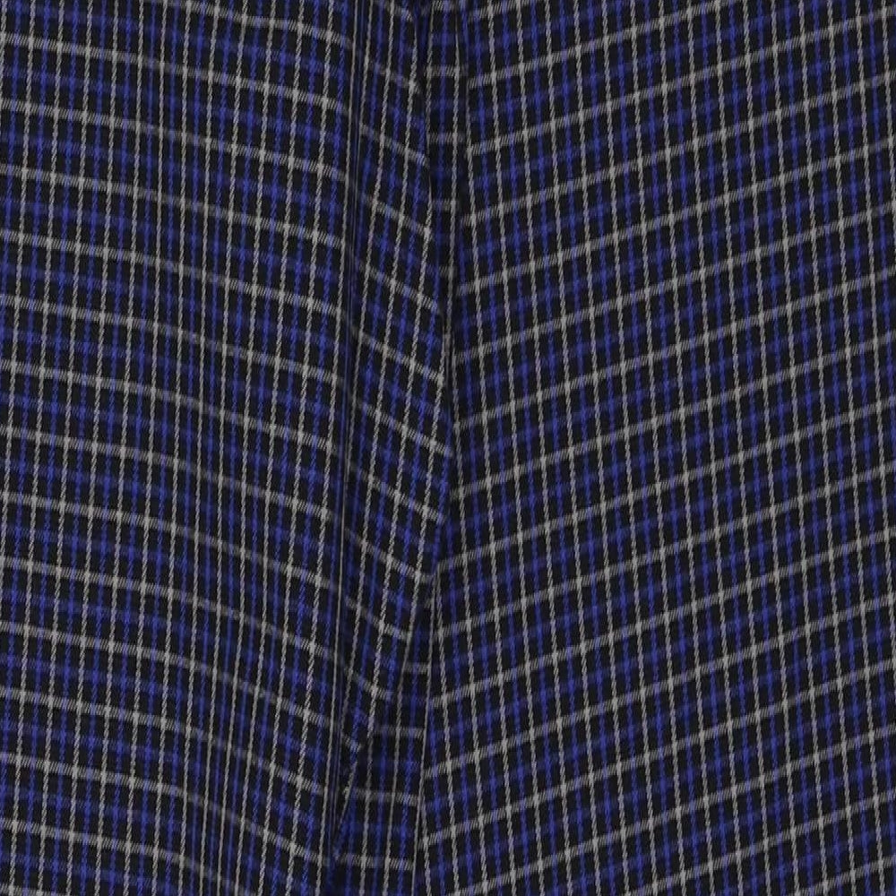 Gap Womens Blue Plaid Cotton Trousers Size 8 Slim Zip